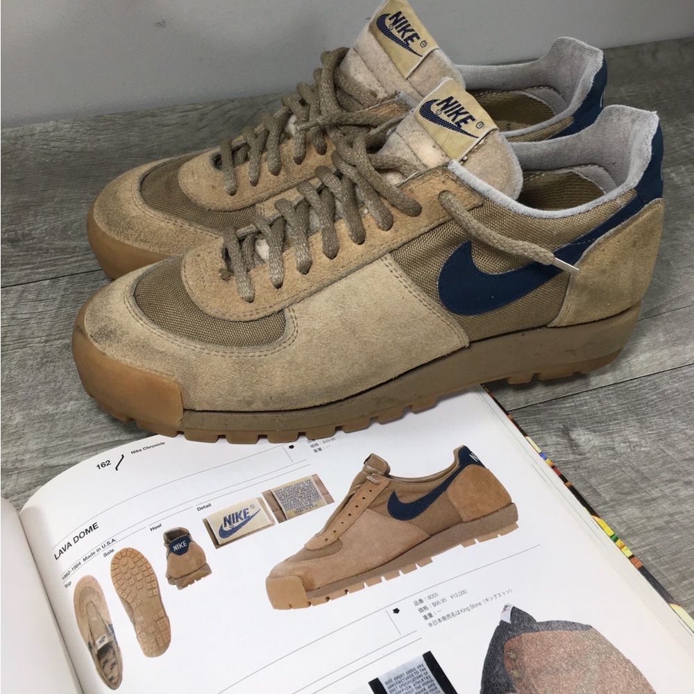 Vintage 1982 80s Nike Lava Dome Mens Leather Trainers Sneakers Kicks Shoes 7.5